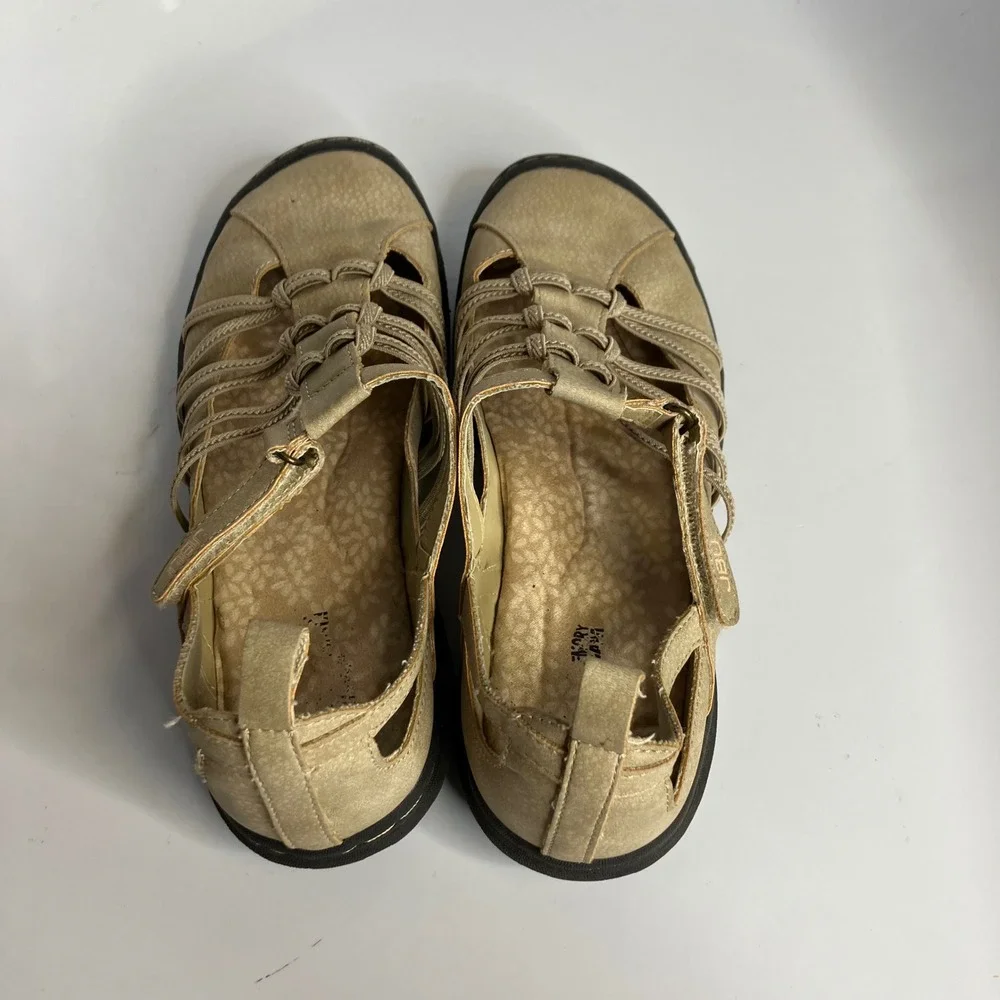 JBU‎ by Jambu Juliet tan casual shoes flats slip on faux leather women's size 7